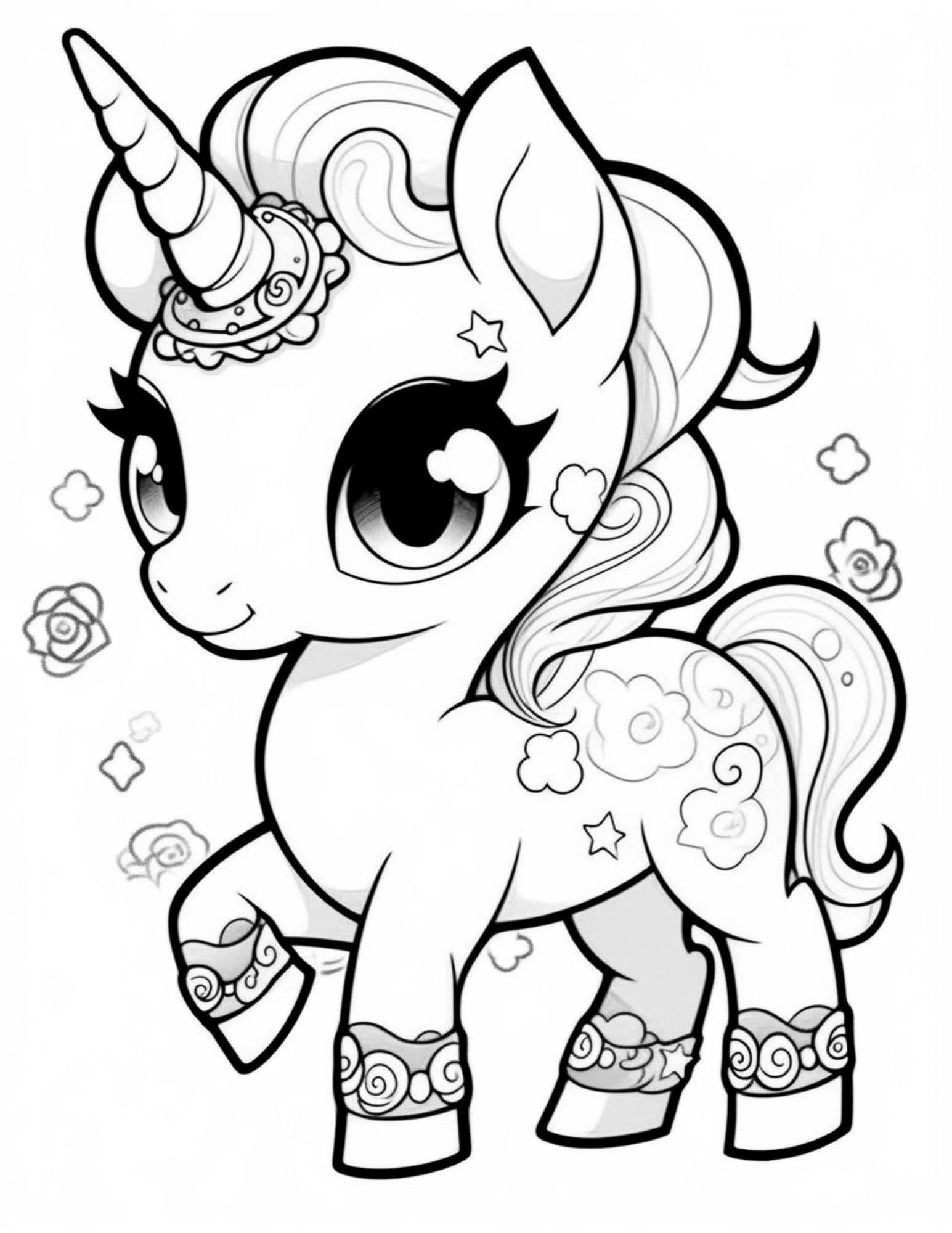 Unicorn Coloring Pages Printable Free