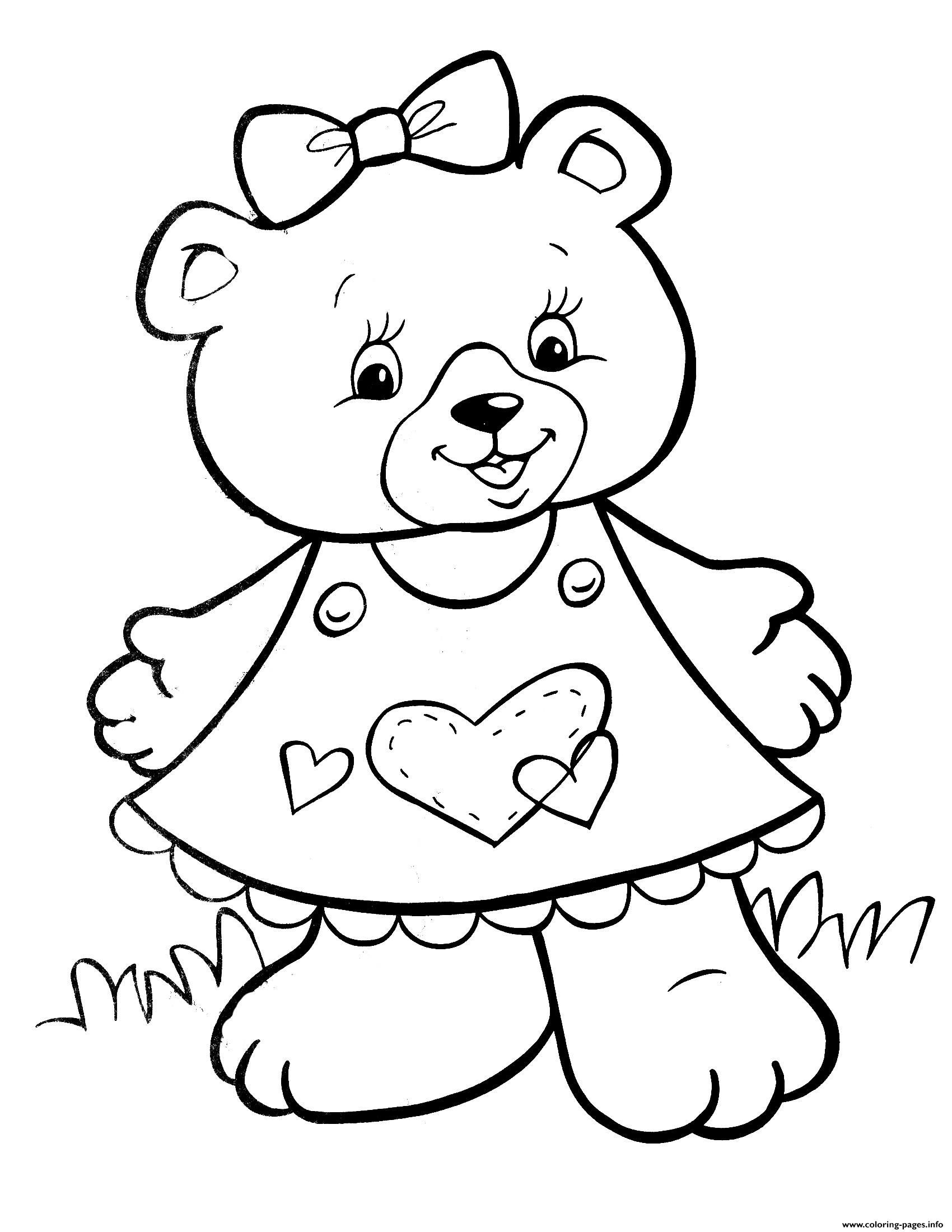Teddy Bear Coloring Pages Printable