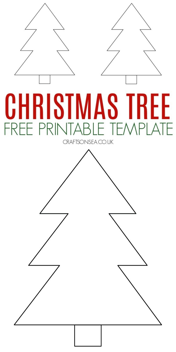Christmas Tree Printable Template Free