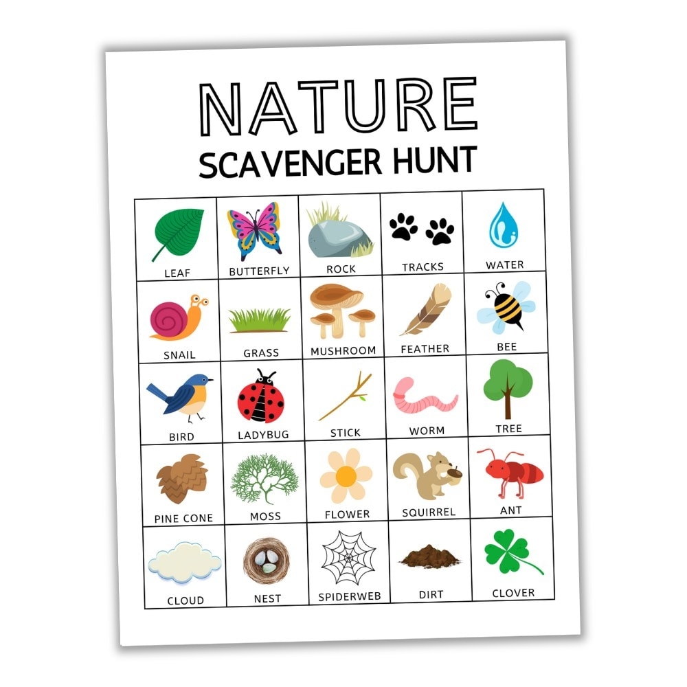 Free Nature Scavenger Hunt Printable Pdf Printable Scavenger Hunt