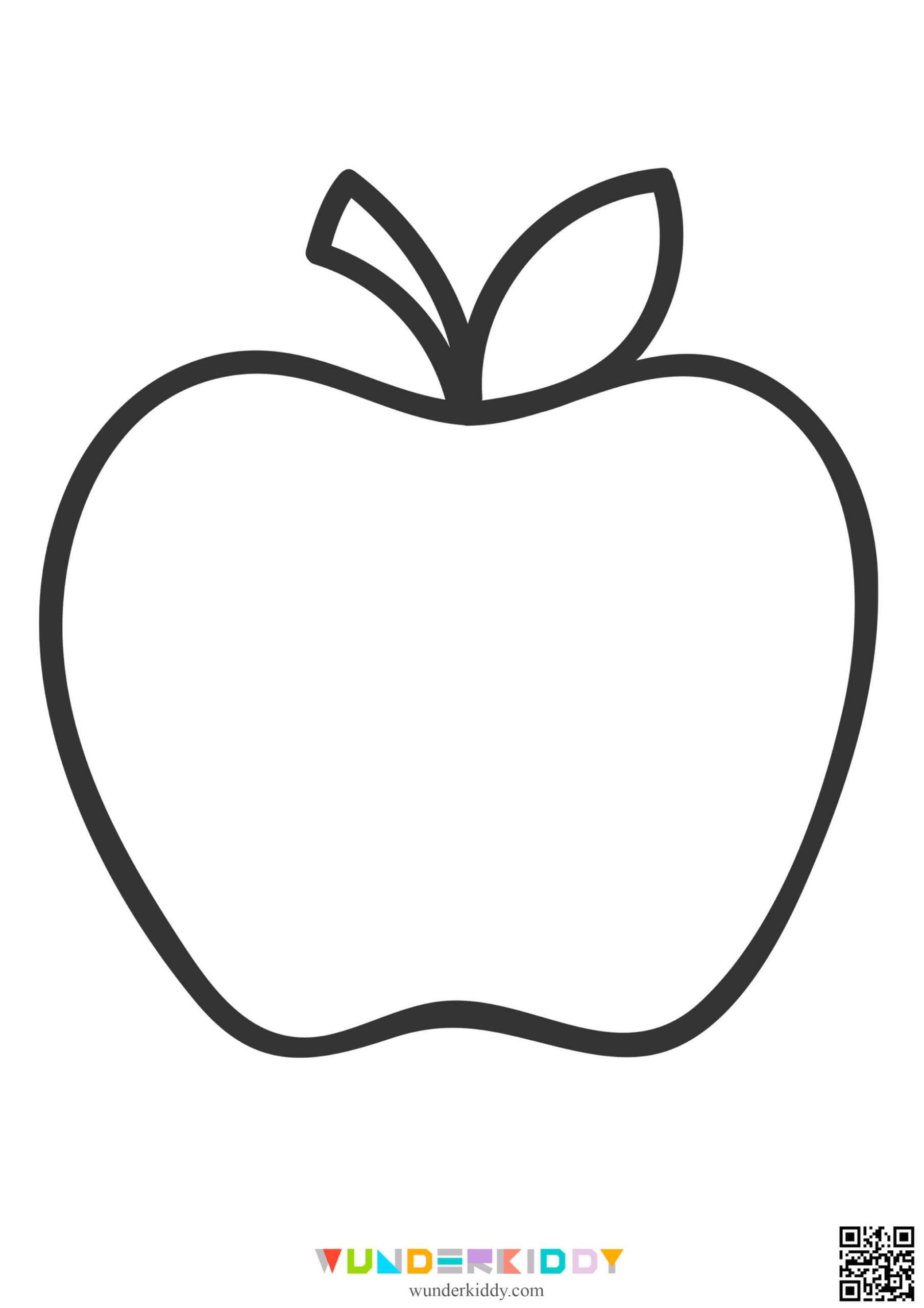 Free Printable Apple Template And Coloring Pages For Kids