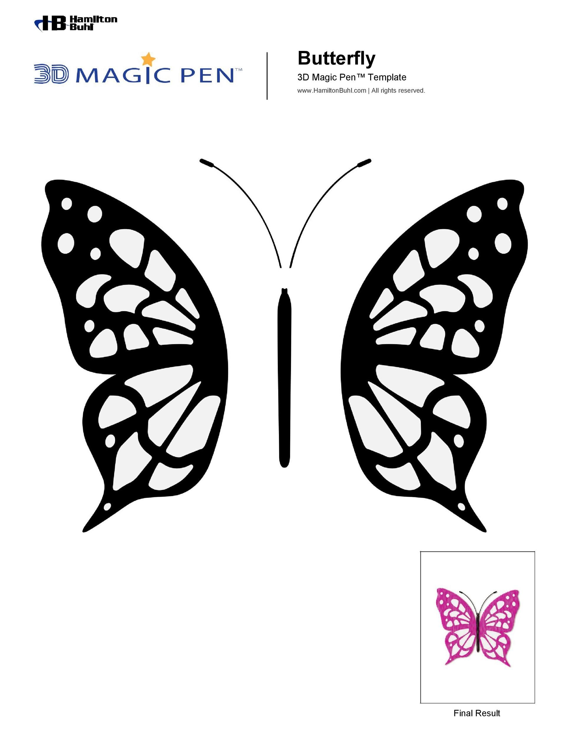 Free Printable Butterfly Silhouette Template Butterfly Stencil 50 