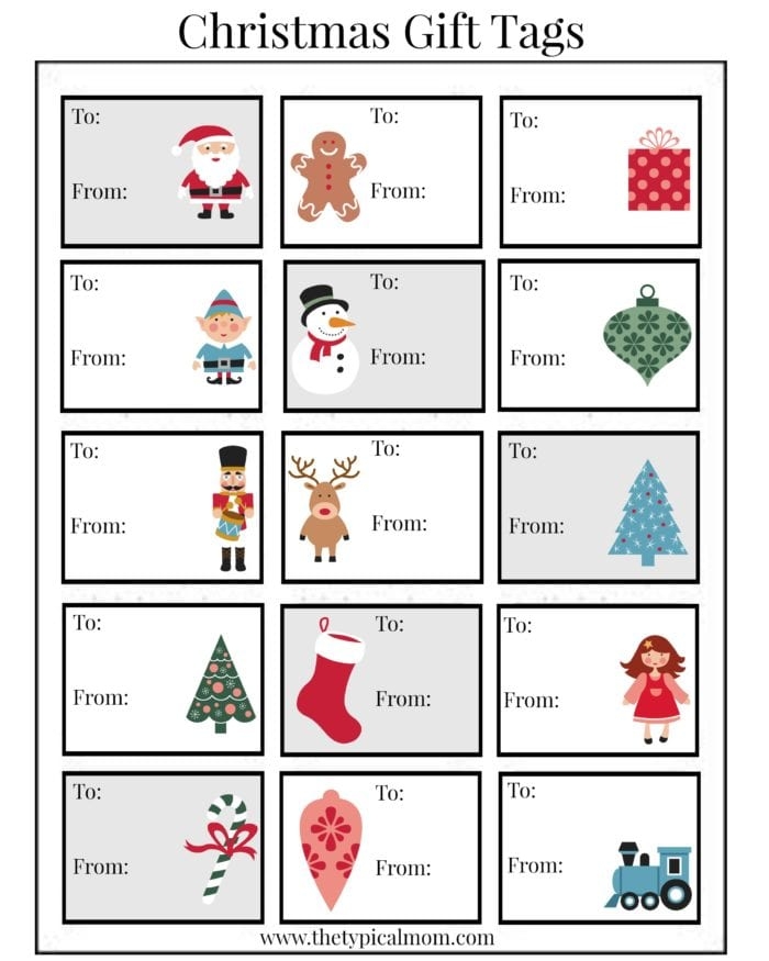 Free Printable Christmas Labels Free Christmas Tags Printable