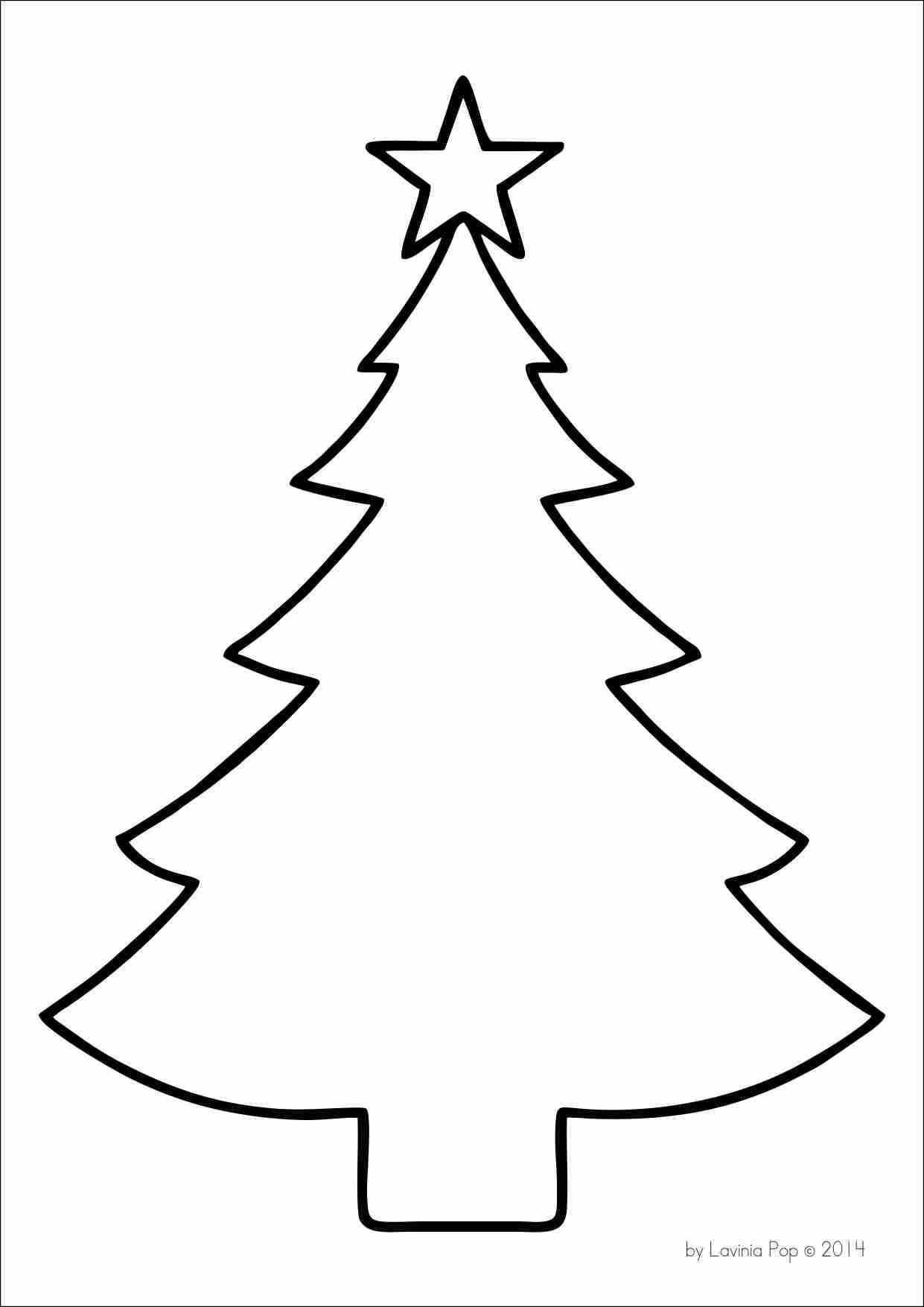 Free Printable Christmas Tree Template