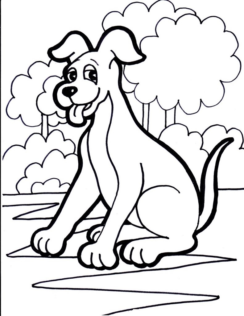 Coloring Pages Of Dogs Printable