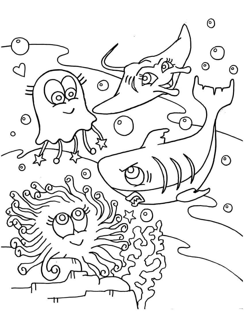 Free Printable Ocean Coloring Pages Under The Sea 