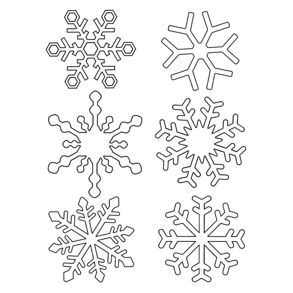 Free Printable Snowflake Template Pdf Fillable Form 2024