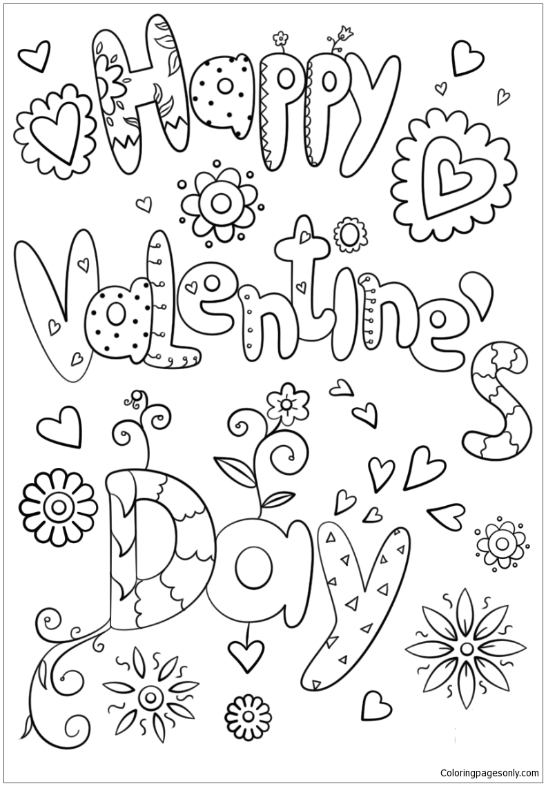 Free Printable Valentine S Day Coloring Pages Vrogue co