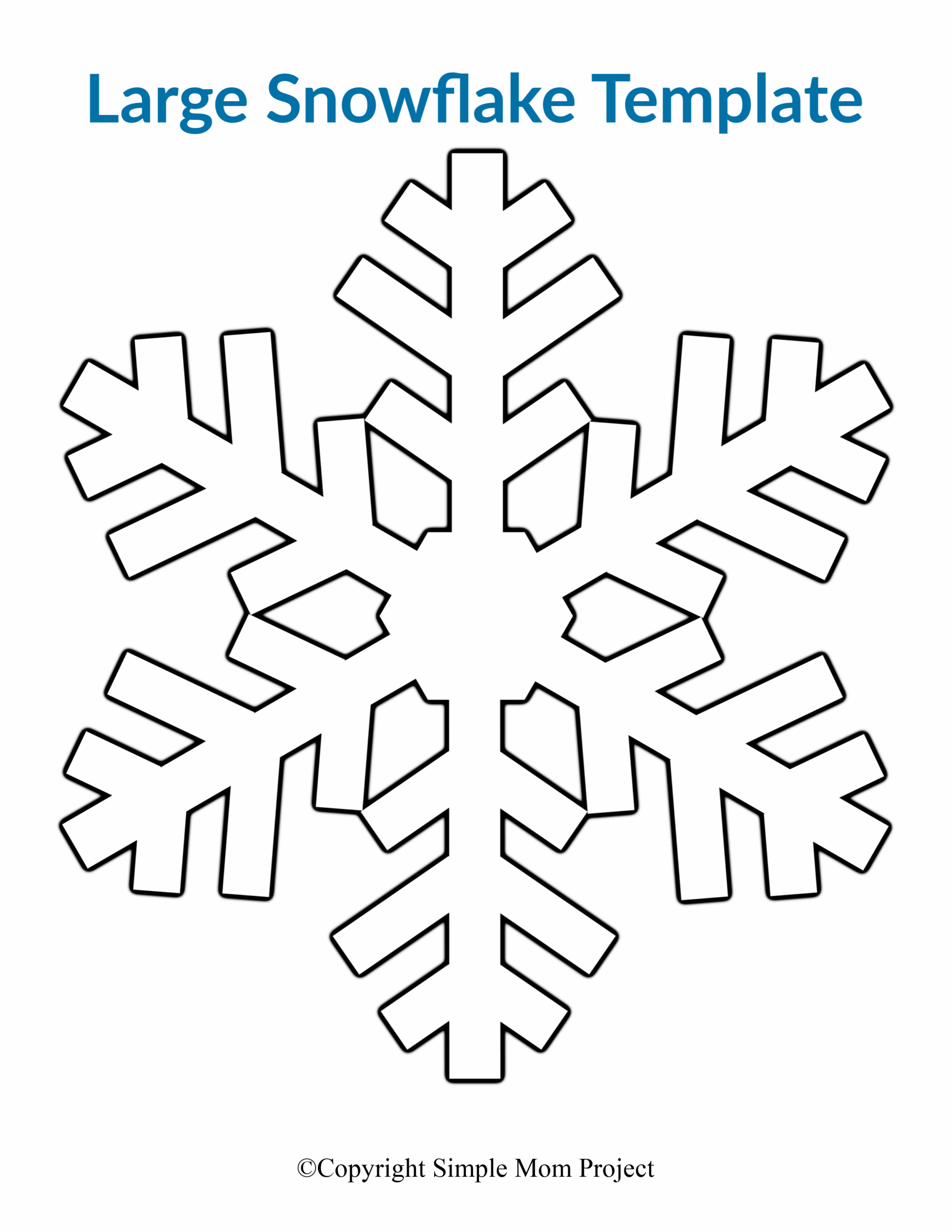Free Template Of Snowflake