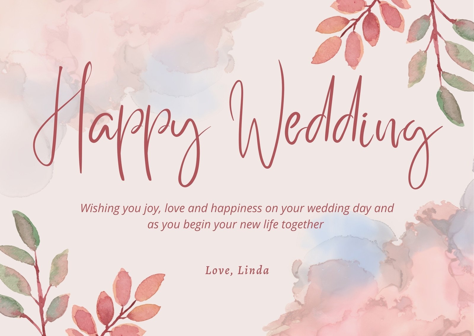 Happy Wedding Wishes Cards