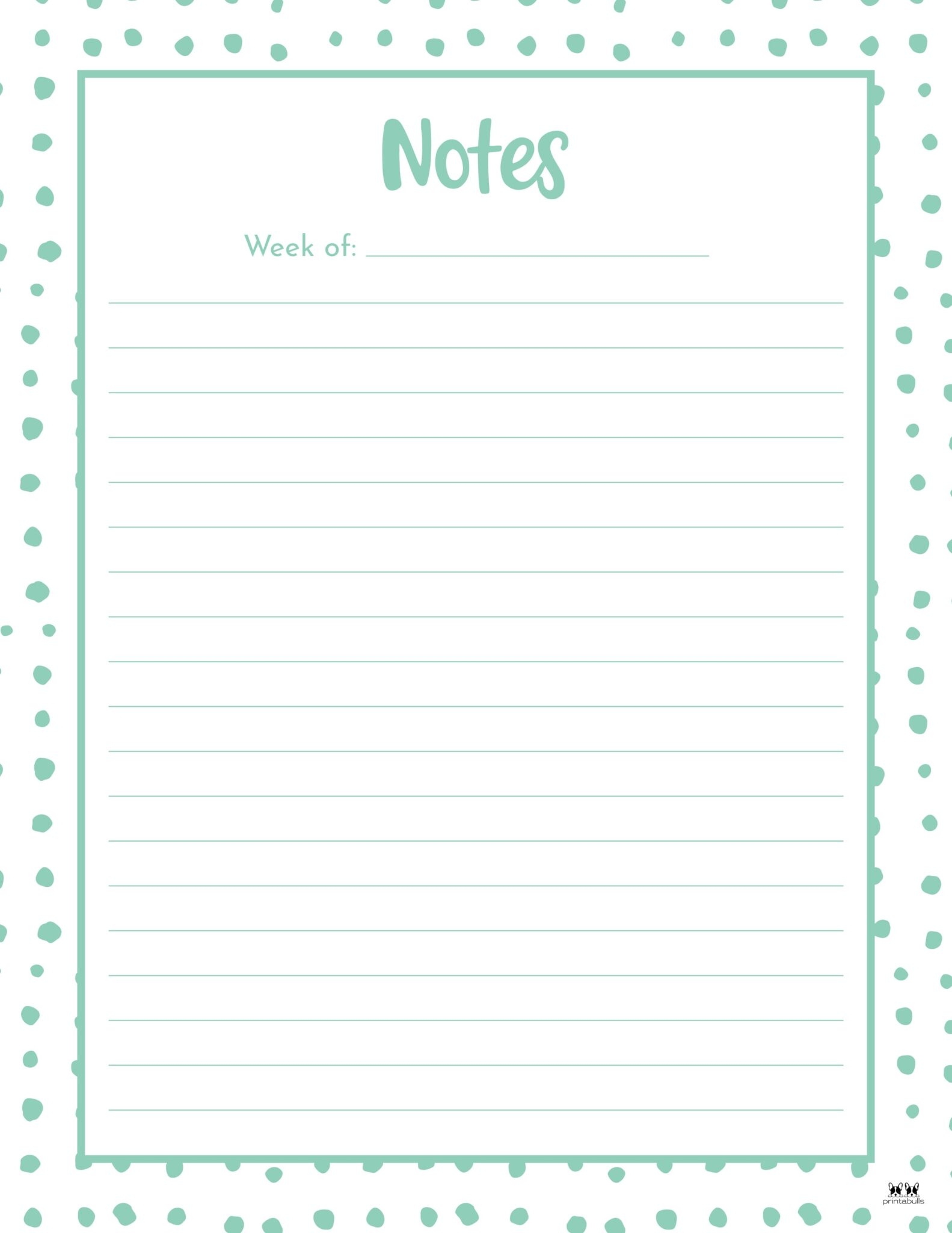 Note Pages Templates 30 FREE Printables Printabulls