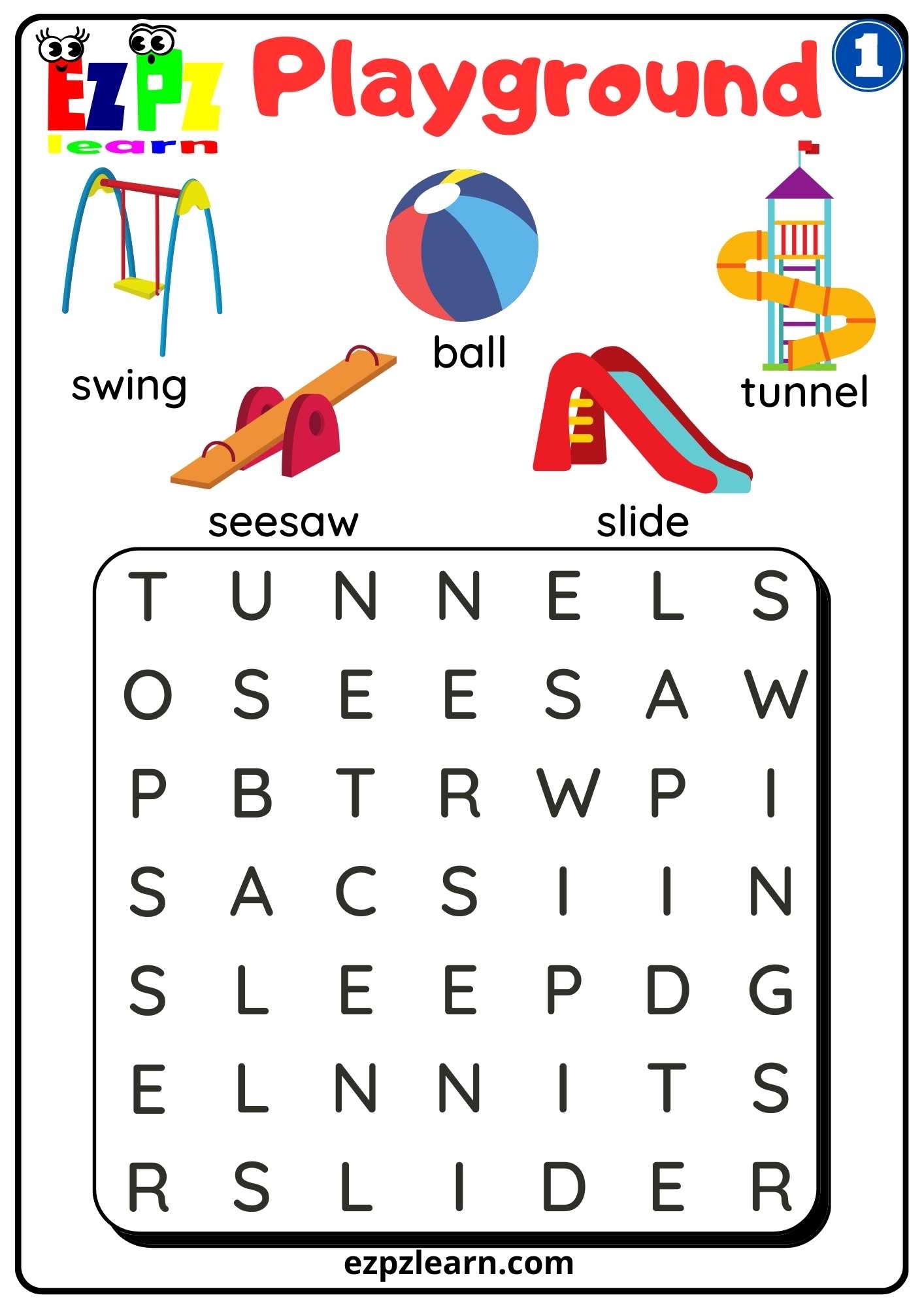Easy Printable Word Search