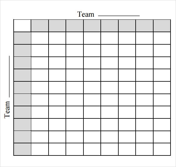 Printable 10 Line Football Pool