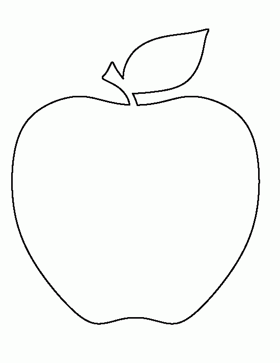 Apple Template Printable Free