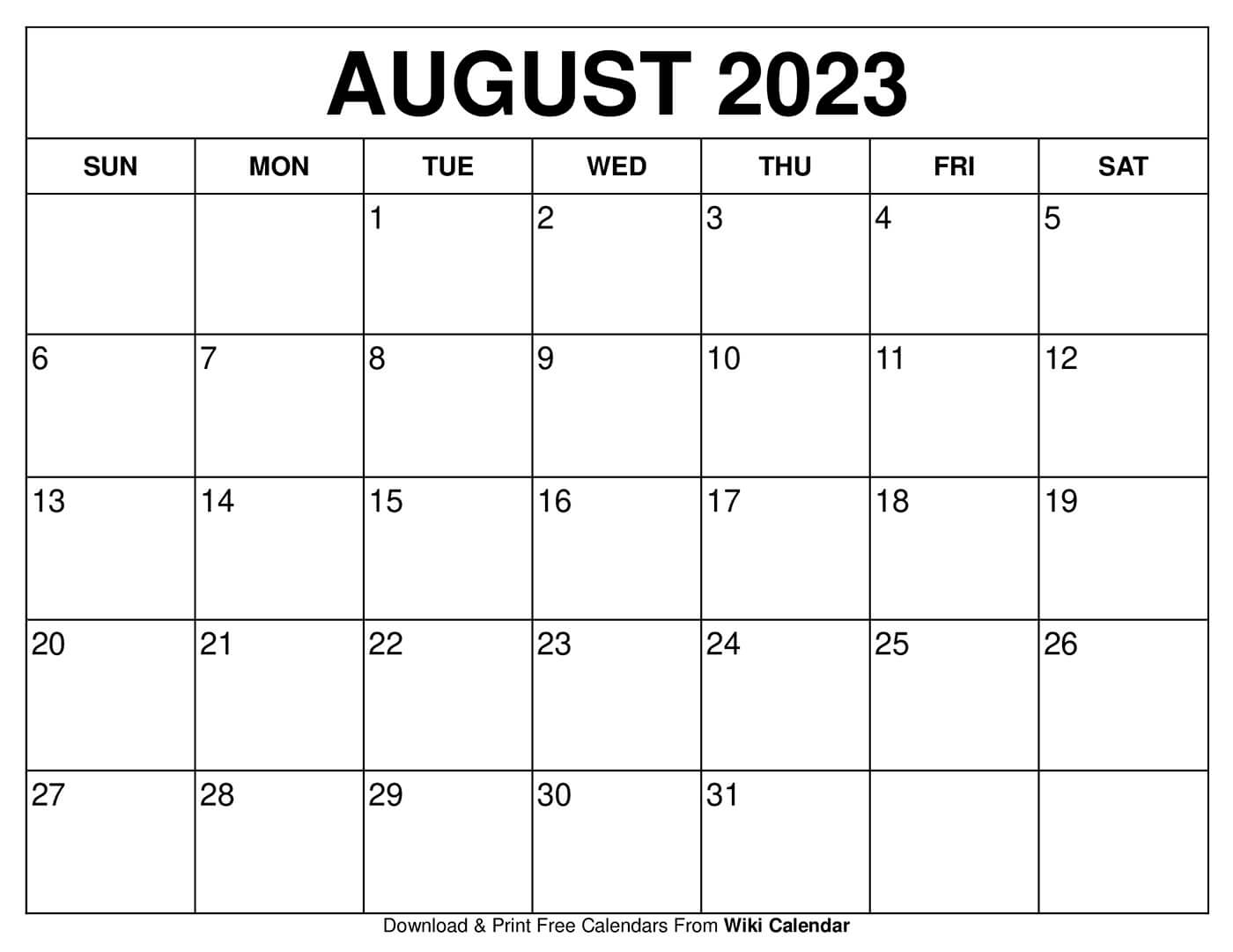 Printable Calendar 2024 Free Printable August Mora Tabbie