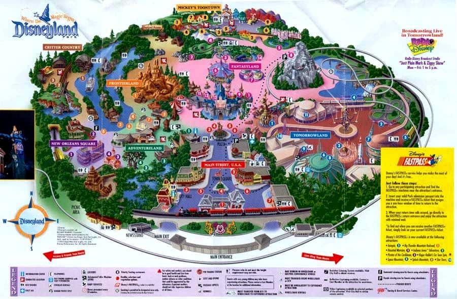 Printable Disneyland Map