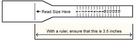 Printable Ring Size Chart Ruler