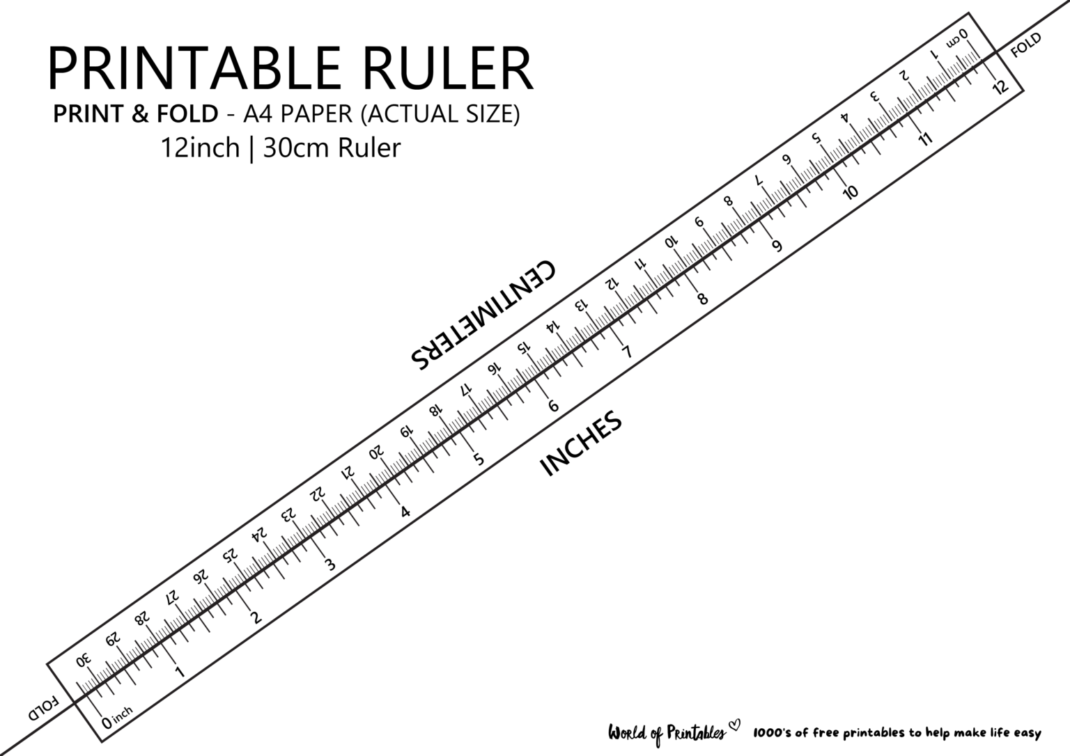 Printable Ruler Free Accurate Ruler Inches CM MM World Of Printables