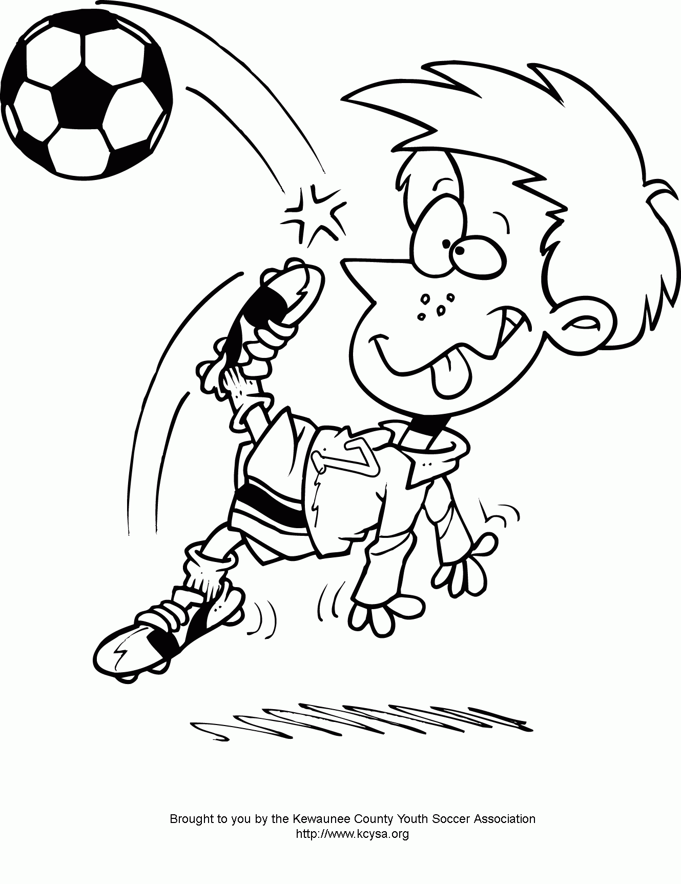 Soccer Colouring Pages Printable
