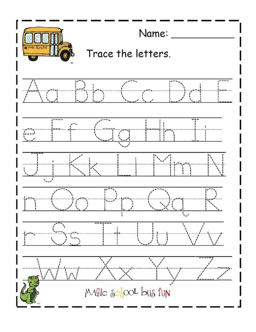 Printable Tracing Alphabet Letters Az TracingLettersWorksheets