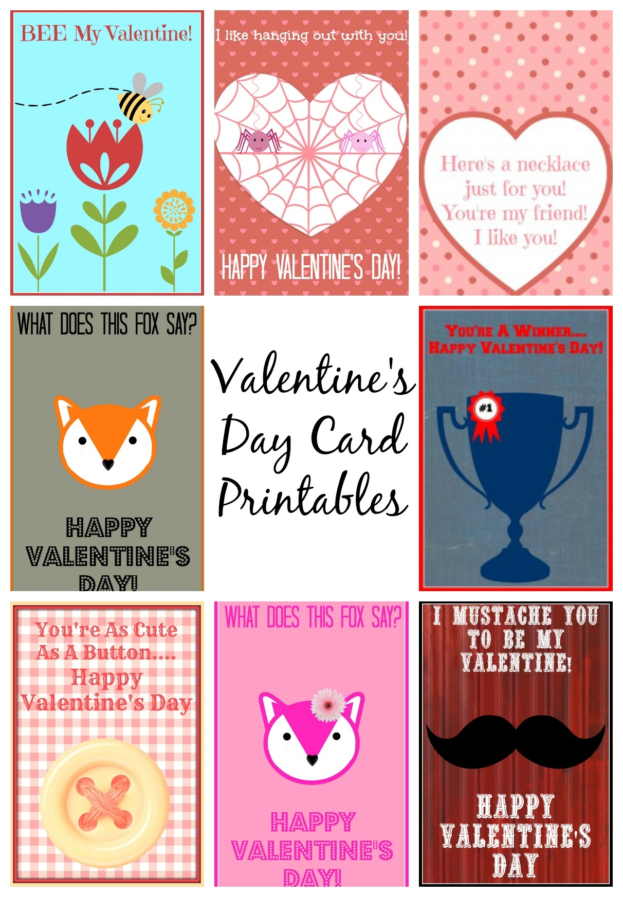 Printable Valentine 39 s Day Cards For Kids