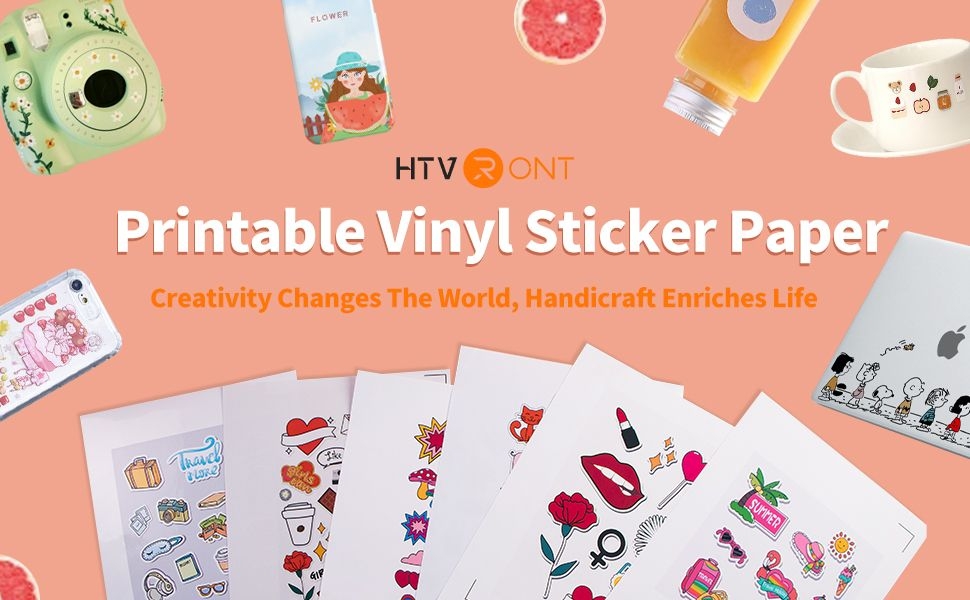 Printable Vinyl Sticker Paper Matte Vinyl 8 5 quot x11 quot 15 Sheets In 2022 