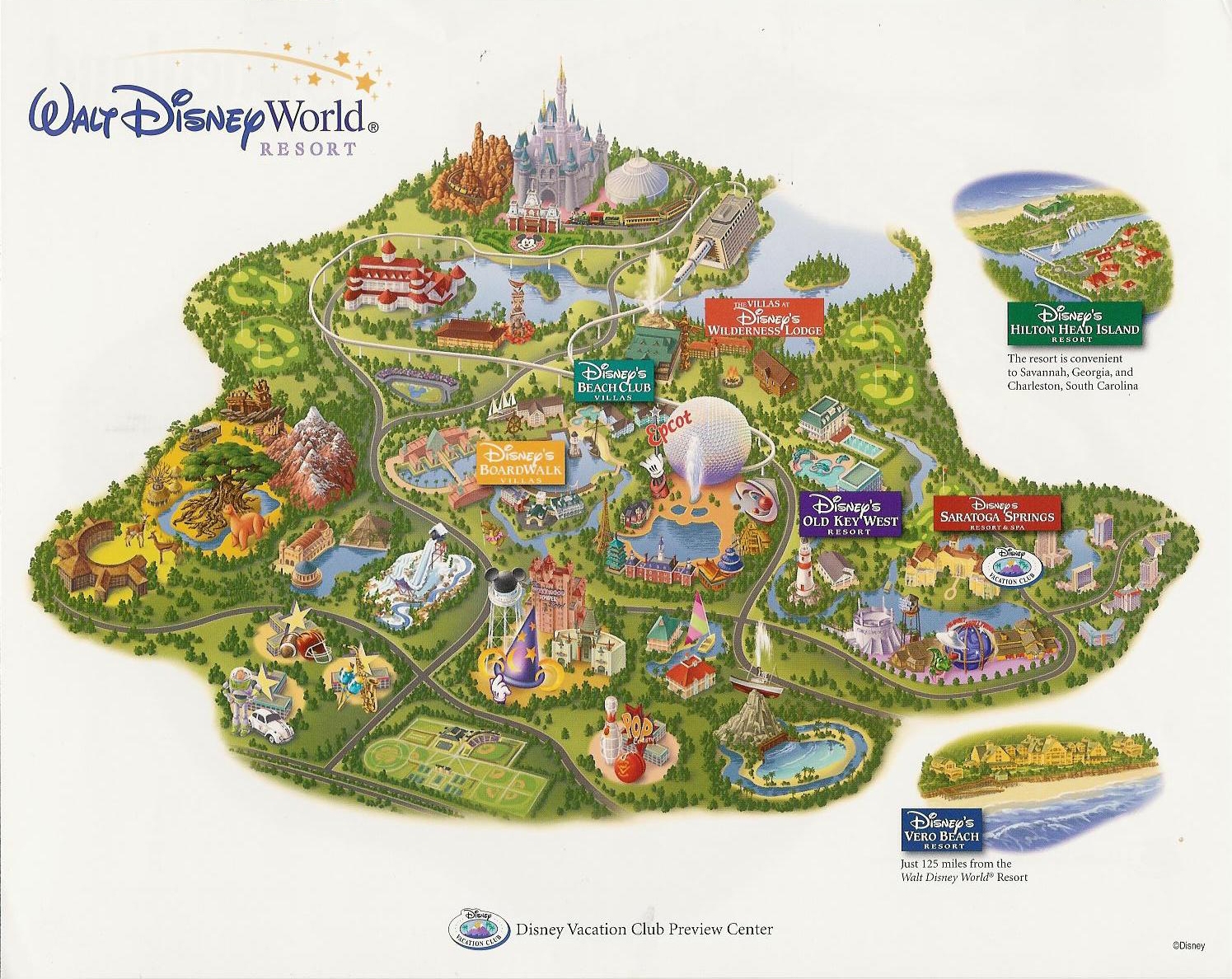Printable Walt Disney World Theme Park Maps