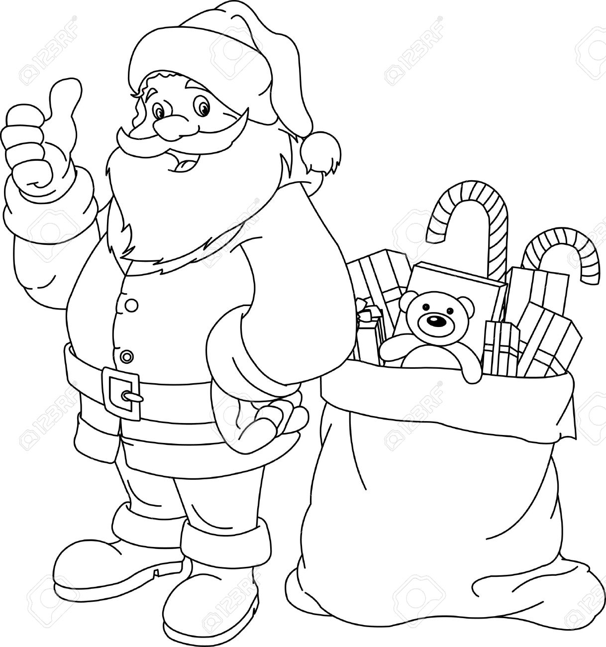 Santa Claus Printable Coloring Page