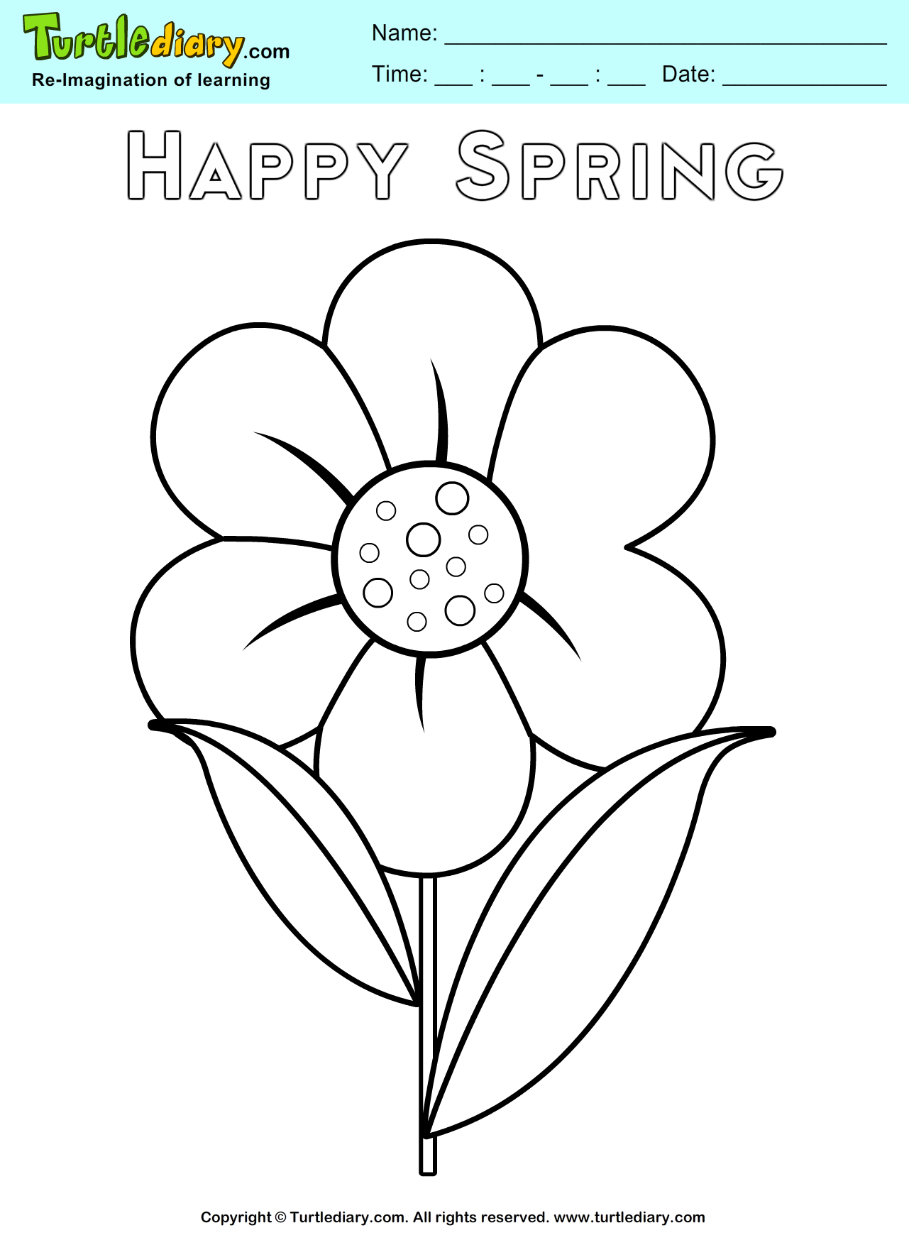 Spring Flower Printable