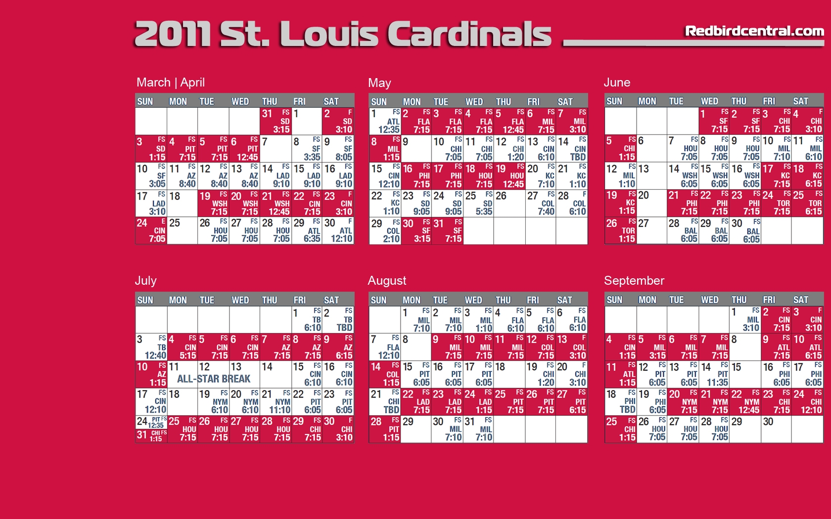 St Louis Cardinals 2024 Schedule Printable