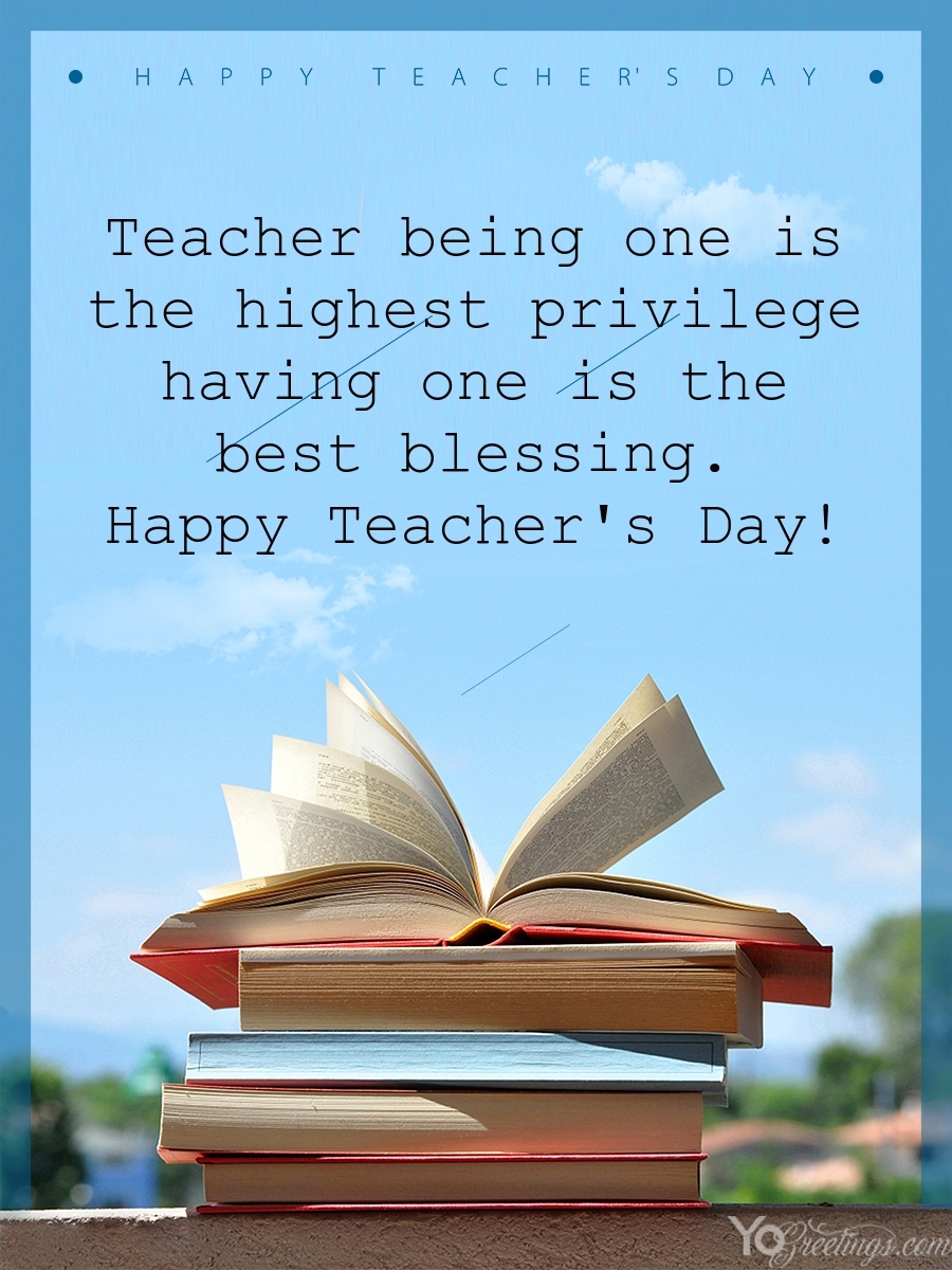 Teachers Day Card Template Free Download