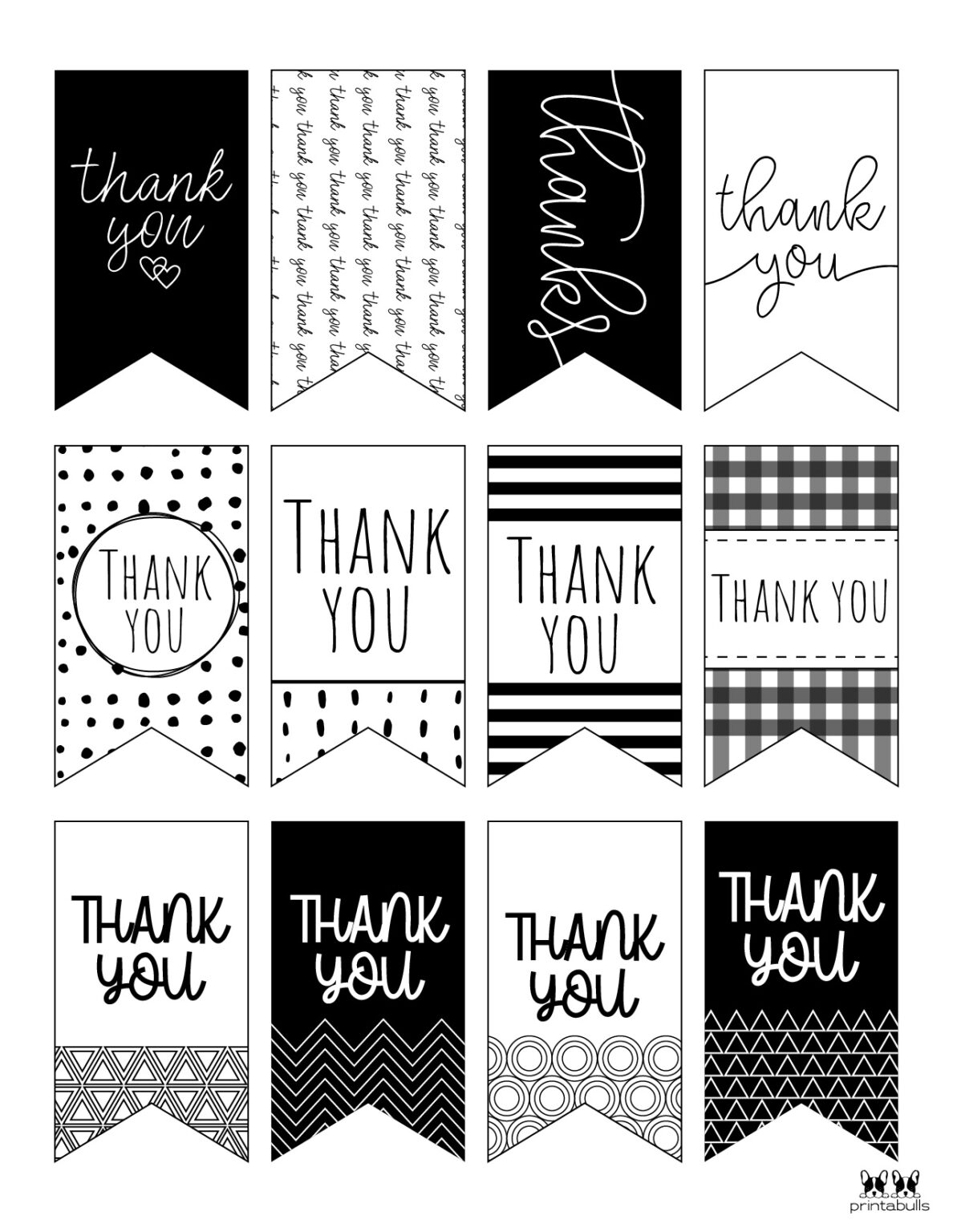 Thank You Tag Printable