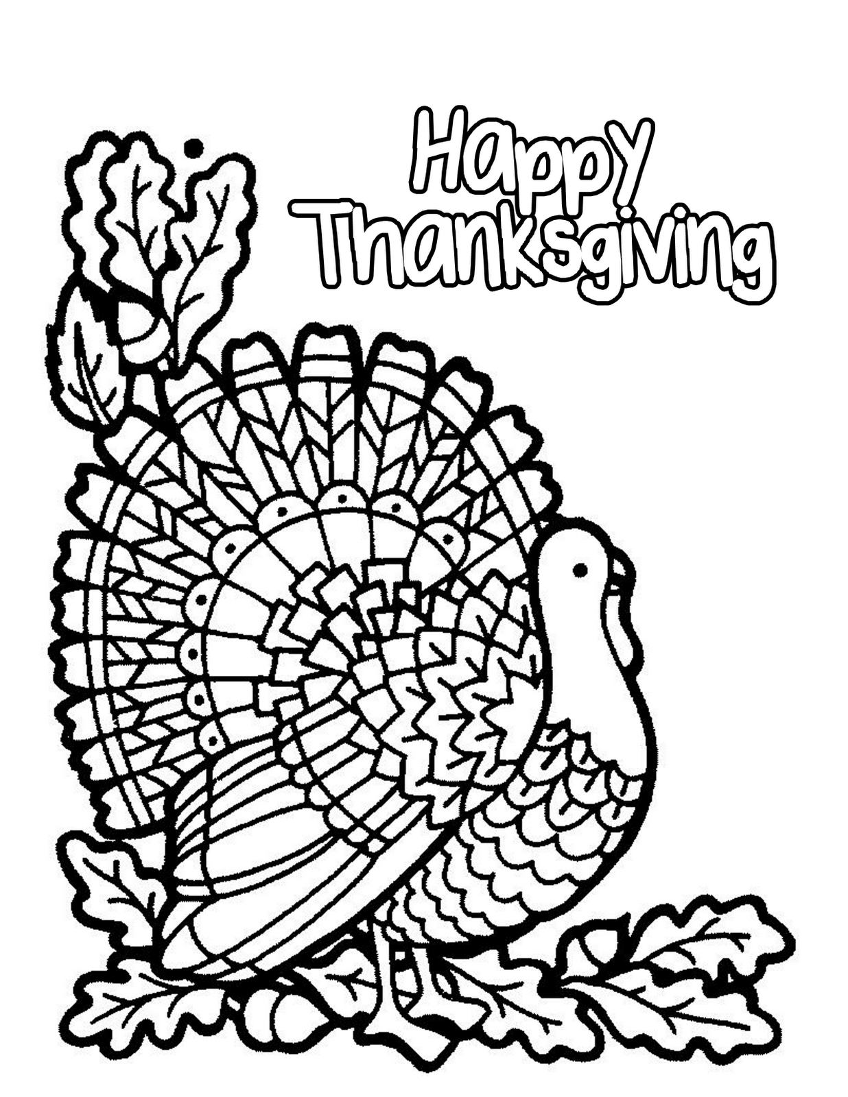 Thanksgiving Coloring Pages For Free