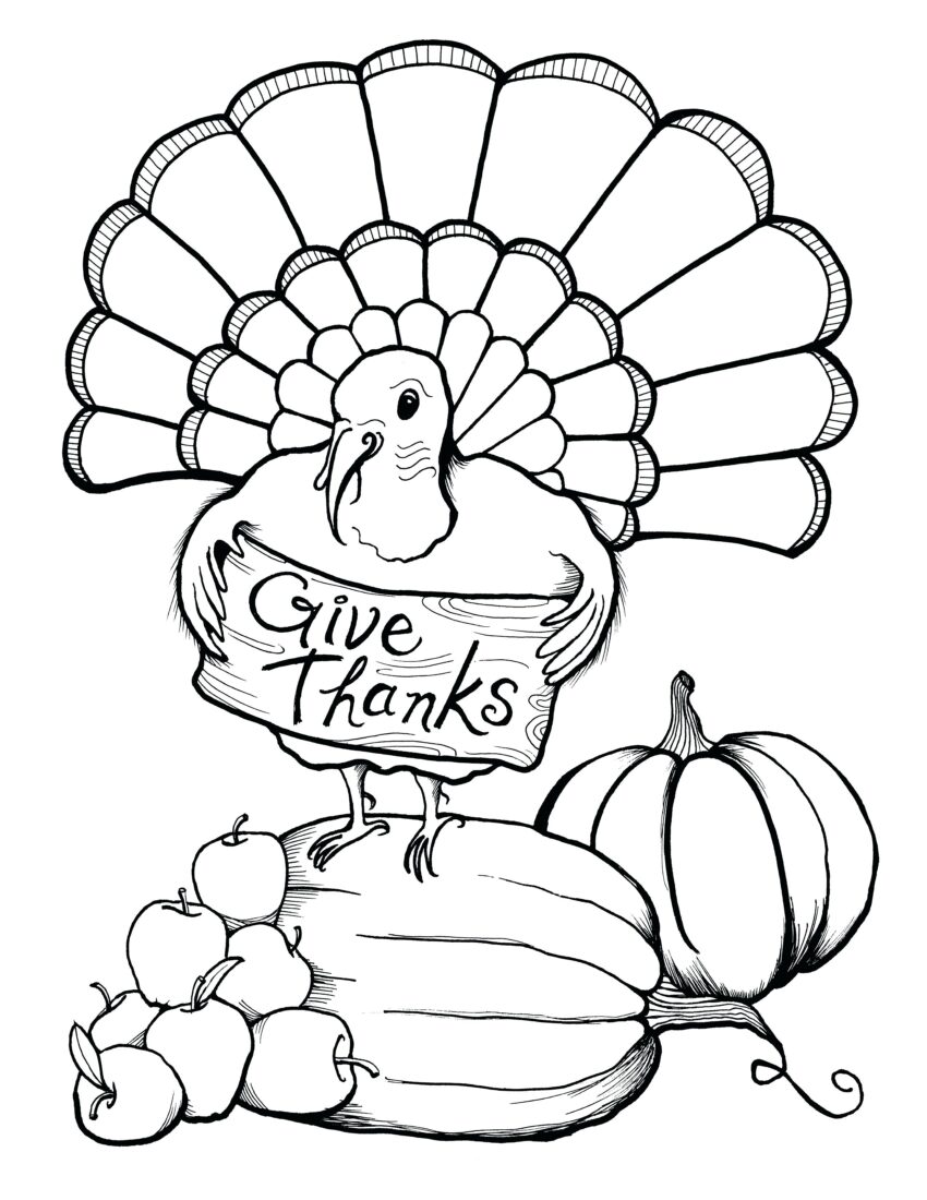 Thanksgiving Coloring Pages Pdf At GetColorings Free Printable