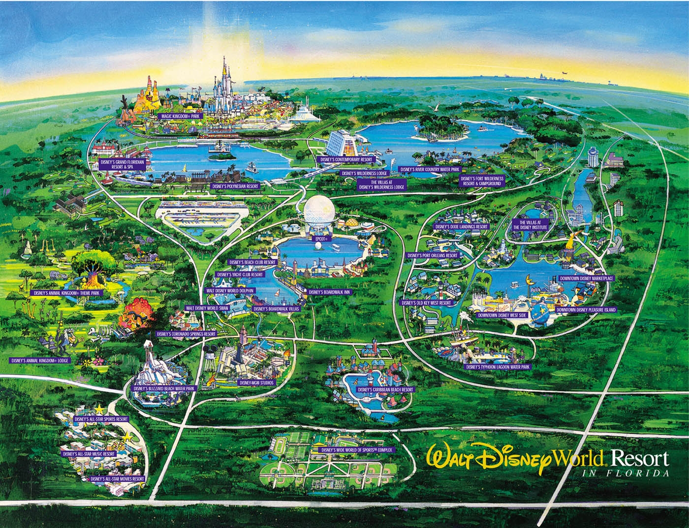 Walt Disney World Map 2024 Cathy Danette