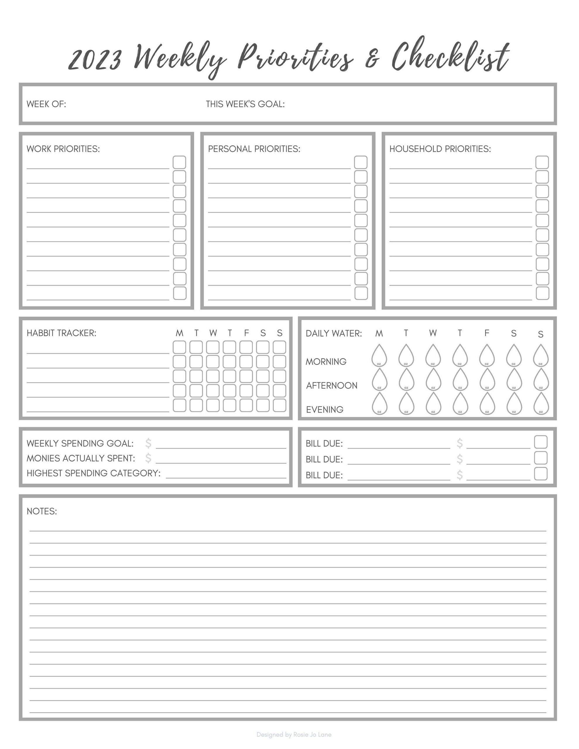 Weekly Printable Aic Chart Printable Weekly Printable Free Templates