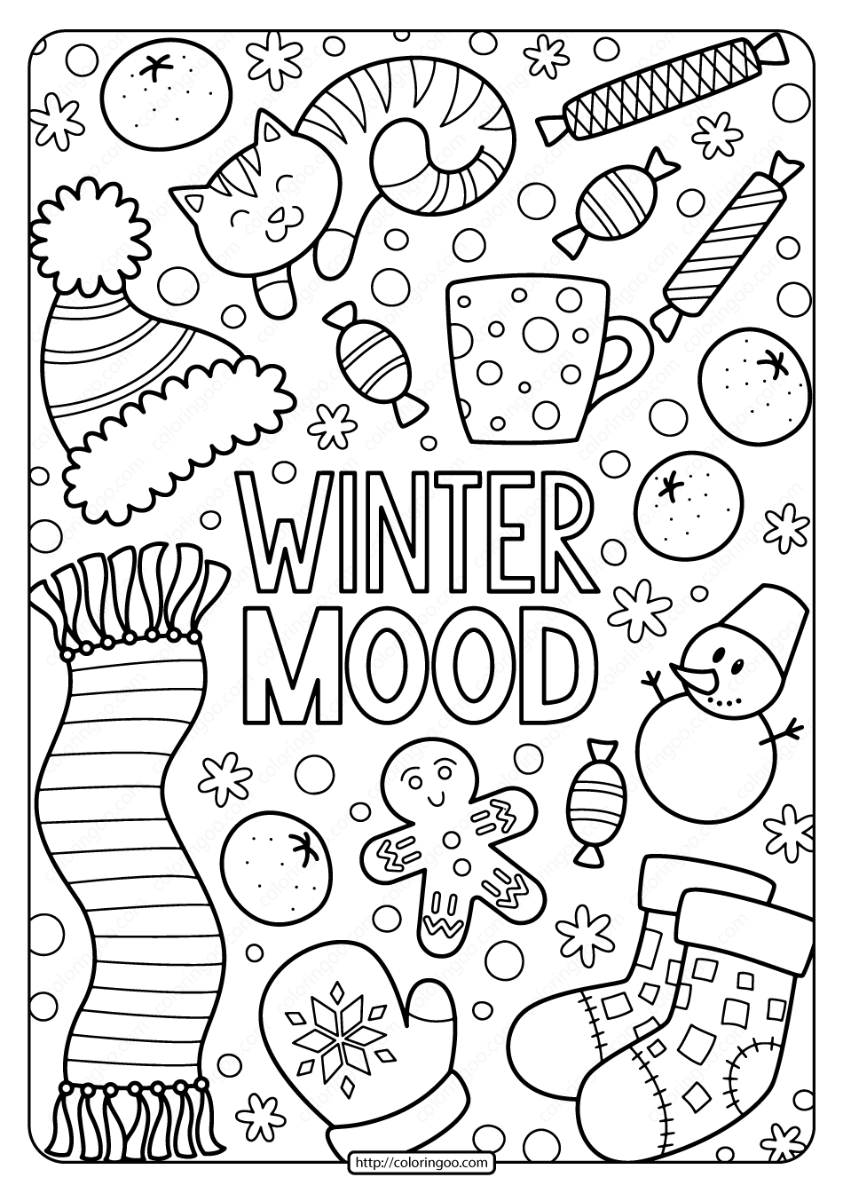 Winter Color Pages Free Printables Coloring Is A Marvelous Activity For 