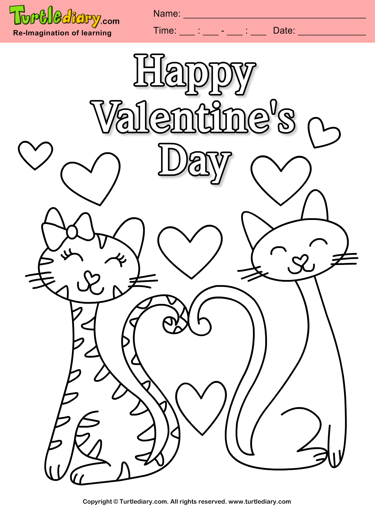 Valentine Printable Coloring Pages