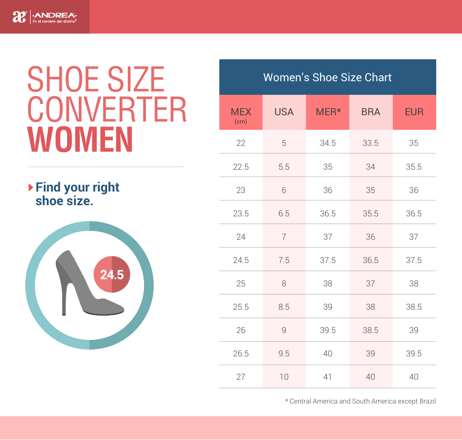 Women 39 s Shoe Size Chart Download Printable PDF Templateroller